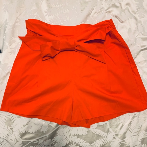J by J. Crew Orange High Waist Shorts - Picture 1 of 4